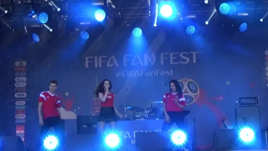 Елена Князева(#FIFAFanFest,Воробьёвые Горы,2.7.18)