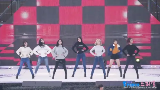 161111 AOA - Good Luck fancam  KBS Open Concert Rehearsal