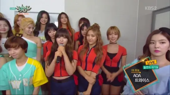 20160527 AOA  TWICE interview @Music Bank