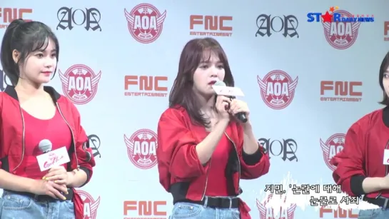 160516 AOA interview GoodLuck comeback media showcase 1 @ stardailynews