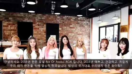 Korea Pork 2016 model AOA TVCF Filming Sketch video