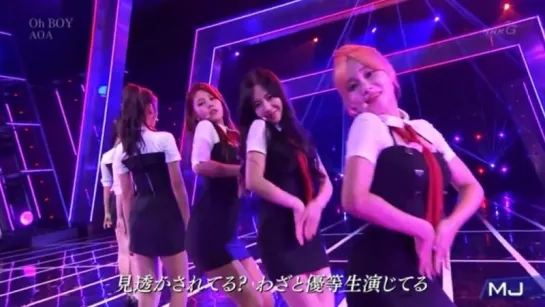 151005 AOA - Oh Boy @ NHK Music Japan