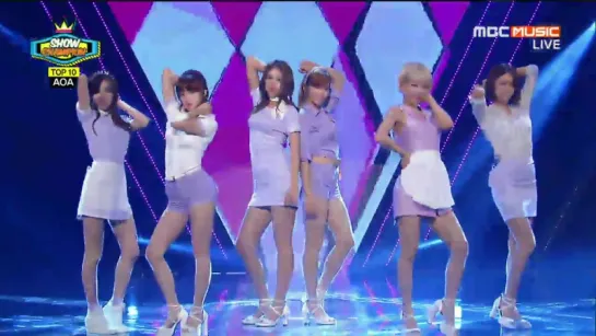 140716 AOA - Short Hair @ MBC Show Champion