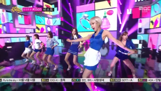 140705 AOA 단발머리 @ MBC Music Core