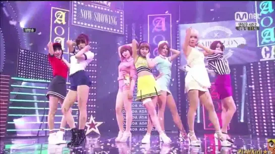 140619 AOA - Fantasy  Short Hair @ Mnet M!Countdown Comeback