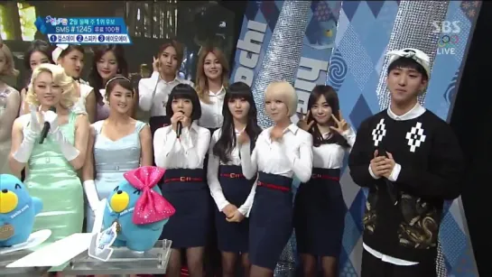 140209 Girls’ Day VS SPICA VS AOA no. #1 Candidate Interview @ Inkigayo