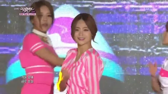 141003 Short Hair (단발머리) - AOA @ Music Bank in Osong