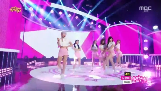 150711 AOA - Heart Attack @ Show! Music Core