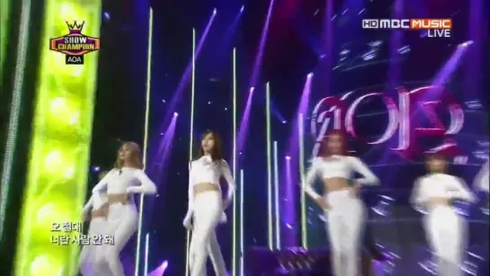 131016 AOA - Confused @ MBC Show Champion comeback stage