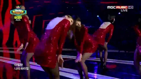 140205 AOA Miniskirt @ MBC Show Champion