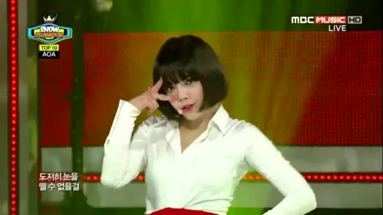 AOA - Miniskirt @ Show Champion 140122