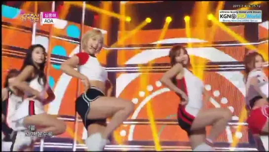 150704 AOA (에이오에이) - Heart Attack (심쿵해) @ Music Core