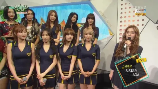 150703 SISTAR (씨스타) AOA (에이오에이) - Interview @ Music Bank