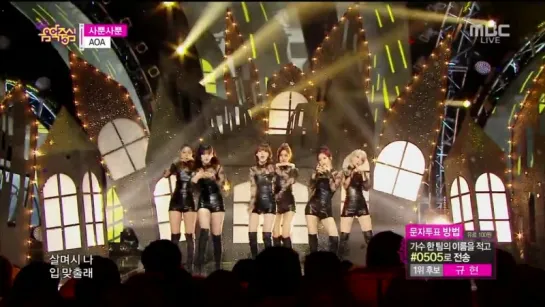 [06.12.2014] AOA - Like A Cat [Music Core]