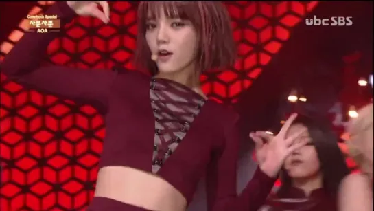 [16.11.2014] AOA - Time & Like A Cat [Inkigayo]