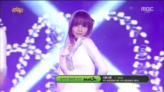 [15.11.2014] AOA - Time & Like a Cat [Music Core]