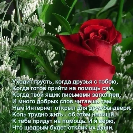 УХОДИТ ГРУСТЬ КОГДА ДРУЗЬЯ С ТОБОЙ 🌞💖💎 СЧАСТЛИВОГО ВАМ ДНЯ! ДРУЗЬЯ МОИ! 💎💖🌞