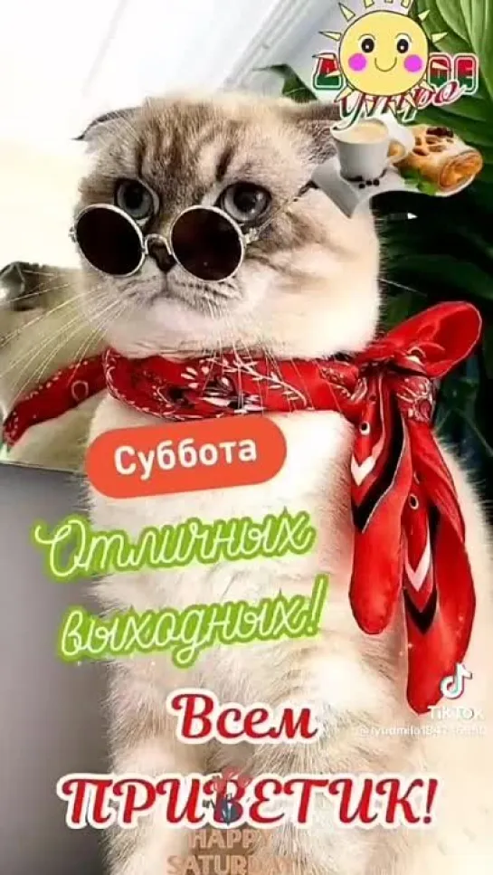 СУББОТА 🍓🌞🍒 С ДОБРЫМ  УТРОМ 🍓🌞🍒  Сегодня твои сбудутся мечты Улыбок будет больше и тепла