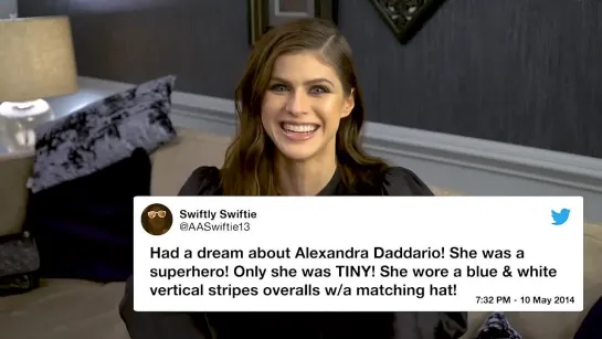 The Late Late Show with James Corden Tweet Dreams w/ Alexandra Daddario