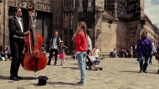 Evenord-Bank Flashmob Nürnberg 2014 - Ode an die Freude (720p)