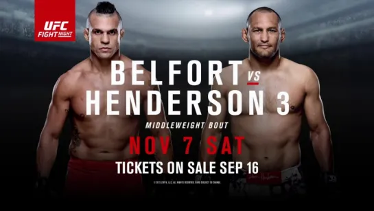 UFC® Fight Night: Belfort vs. Henderson 3 - Промо