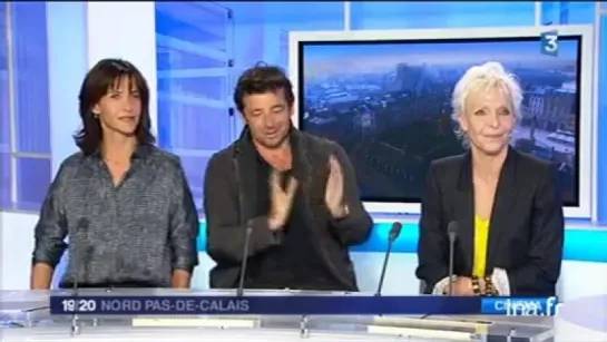 Plateau invités Sophie Marceau, Patrick Bruel et Tonie Marshall