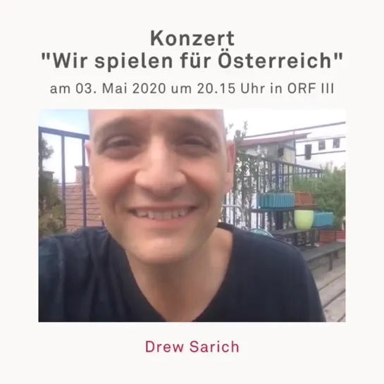 Drew Sarich - Konzert "Wir spielen für Österreich"