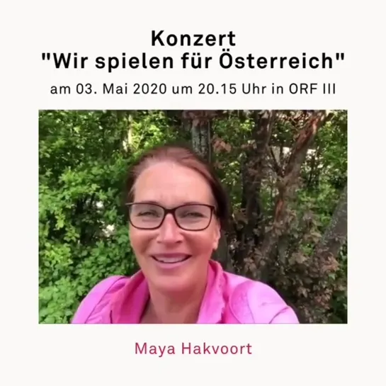 Maya Hakvoort - Konzert "Wir spielen für Österreich"