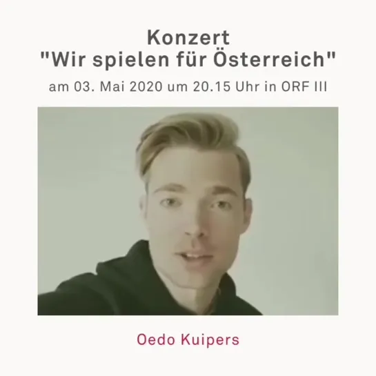 Oedo Kuipers - Konzert "Wir spielen für Österreich"