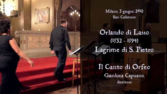 Orlando di Lasso. Lagrime di San Pietro / Il Canto di Orfeo - G. Capuano