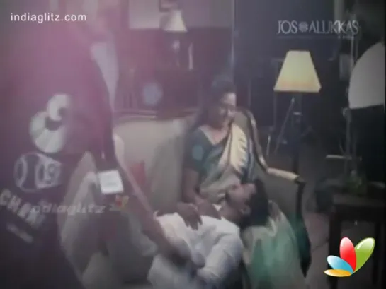 Vijay and his mom in JOS ALUKAS Ad. Making ¦ Shobana