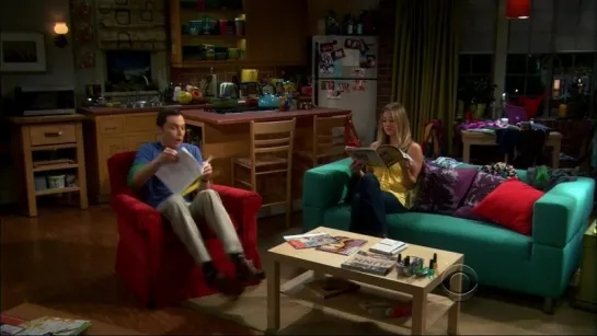 the big bang theory 5x02 новое кресло Пенни