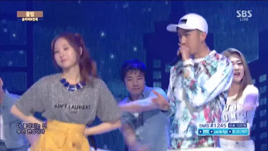 슬리피&&#48124;재(SLEEPY&MinJae) - 쿨밤(Cool Night) @인기가요 Inkigayo 20150621