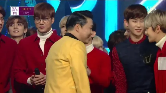 [Today Winner] 151220 PSY (싸이) 1위 Win & Encore (엔딩) @ 인기가요 Inkigayo