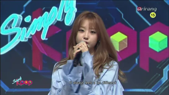 Song Ji Eun - Oasis + Talk + Bobby Doll (Simply K-POP 2016.09.30)