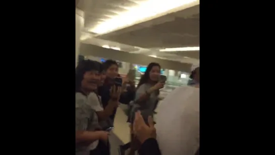 [FANCAM]151031Changi Airport Прибытие Кан Ха Ныля в Сингапур