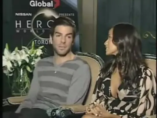 HypeSpace - Zachary Quinto and Dania Ramirez Interview 2007