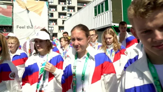 Церемония чествования чемпионов и призёров Юношеских Олимпийских игр