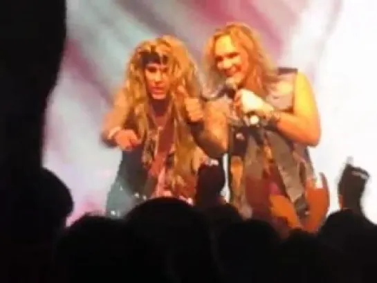 Steel Panther and Jeremy Renner - Don't stop believin in Vancouver