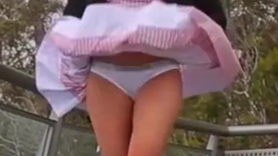 Upskirt on TV show