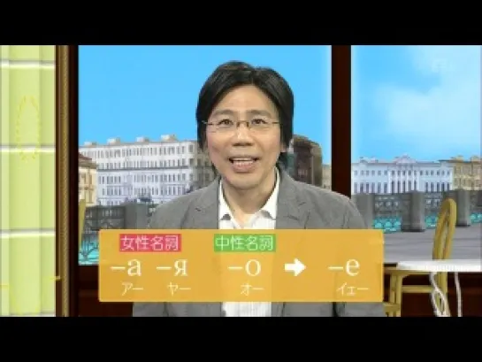 【HD】テレビでロシア語(2013) lesson23 (terebi de rosia go)　япония