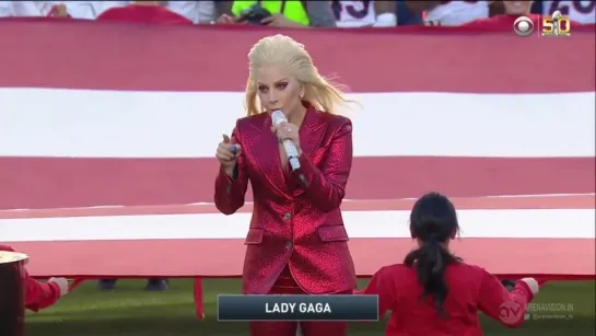 2016 // Lady Gaga > Star-Spangled Banner - Super Bowl 50 [HD] (Gagavision.net)