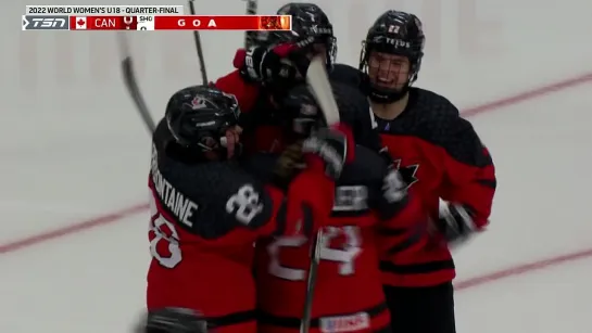 Canada vs Slovakia (QF) - 2022 IIHF Ice Hockey U18 Womens World Championship (10/06/2022))