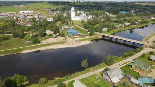 Пежма. Красивое северное село с высоты.