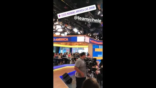 Lea at Good Morning America via Instagram Stories (April 28, 2017)