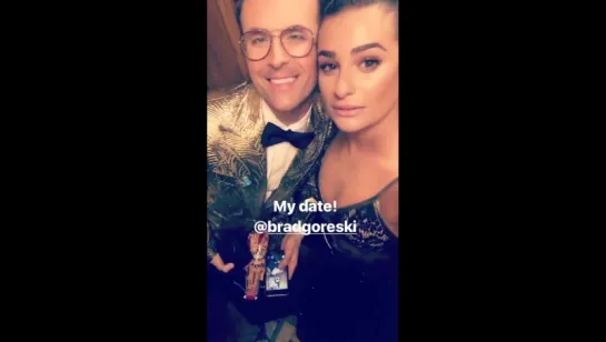 Lea and Brad Goreski headed to the Elton John AIDS Foundation’s 25th Annual Academy Awards Viewing Party (February 26, 2017)