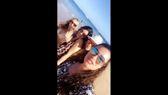 Lea in Hawaii with Sarah Potempa and friends via Lea’s Snapchat (February 22, 2017)