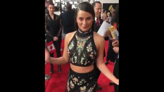 @people Dance break on the red carpet with @msleamichele! #GRAMMYs