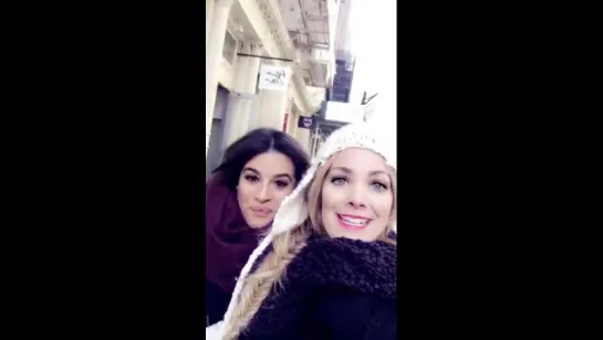 Lea and Sarah Potempa in New York City (December 16, 2016)