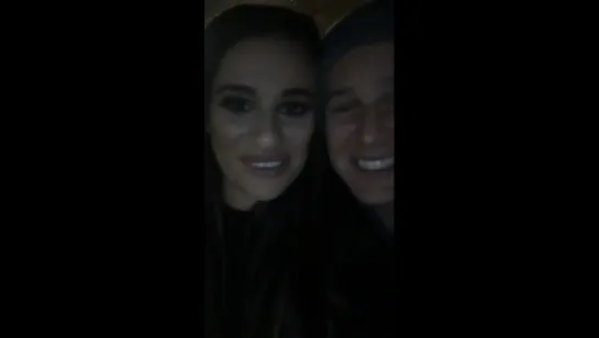 Lea and  Jonathan Groff on Snapchat (November 26, 2016) #1